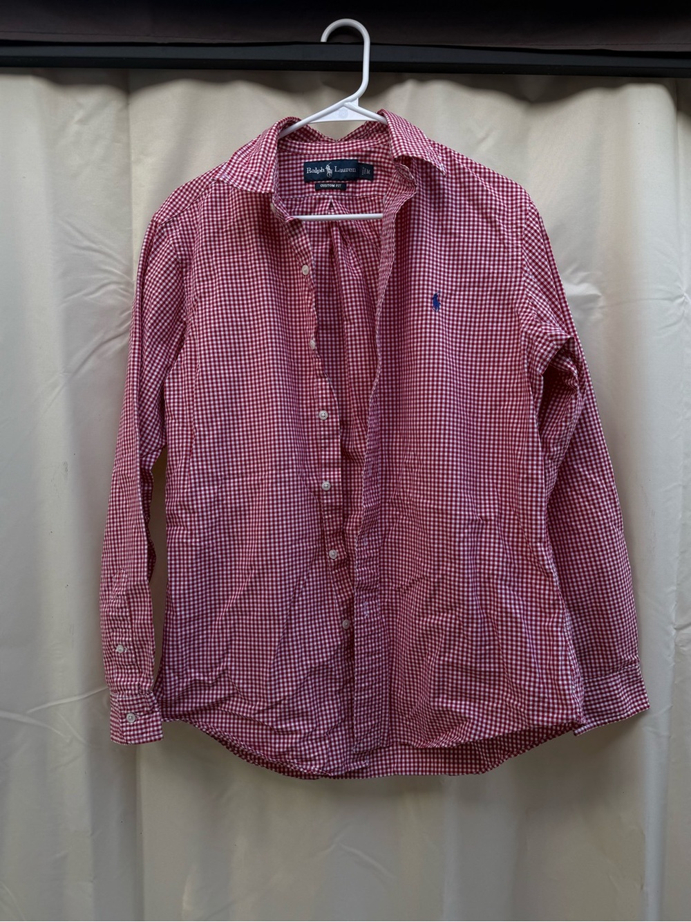 Ralph Lauren Red Gingham Button-Down Shirt - Men's